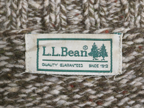 00s エルエルビーン ニット セーター メンズ L 程/ オールド アウトドア ウール 長袖ニット クルーネック 無地 ミドルゲージ マルチカラー