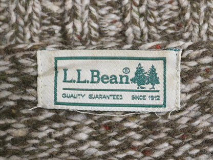 00s エルエルビーン ニット セーター メンズ L 程/ オールド アウトドア ウール 長袖ニット クルーネック 無地 ミドルゲージ マルチカラー
