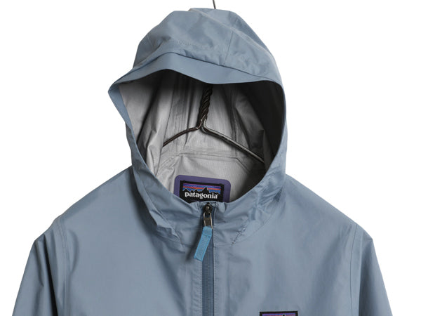 パタゴニア トレントシェル 3L レイン ジャケット キッズ M 23年製 マウンテンパーカー ナイロン パーカー ジャンパー ツートン 子供 防水