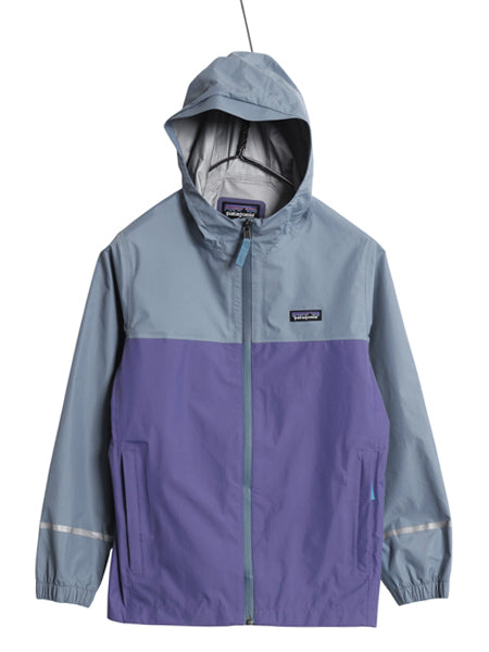 パタゴニア トレントシェル 3L レイン ジャケット キッズ M 23年製 マウンテンパーカー ナイロン パーカー ジャンパー ツートン 子供 防水
