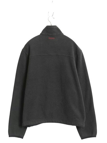 00s ポロ ラルフローレン フルジップ フリース ジャケット メンズ M / 古着 オールド ブルゾン ジャンパー ハイネック ワンポイント 黒 灰