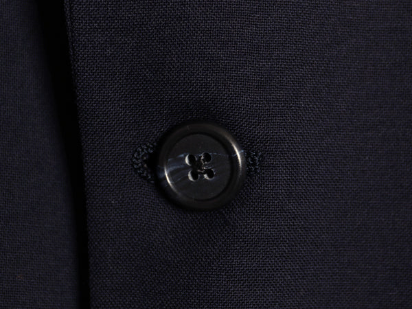 90s USA製 バーバリー プローサム テーラード ジャケット メンズ L 程 古着 旧タグ オールド ブレザー サマー ウール 紺ブレ 素材 きれいめ