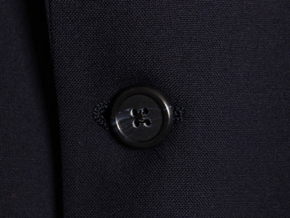 90s USA製 バーバリー プローサム テーラード ジャケット メンズ L 程 古着 旧タグ オールド ブレザー サマー ウール 紺ブレ 素材 きれいめ