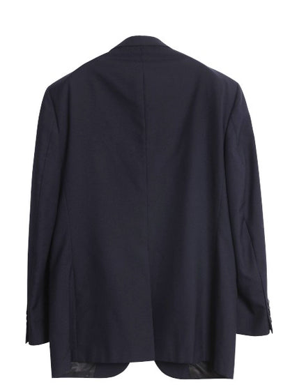 90s USA製 バーバリー プローサム テーラード ジャケット メンズ L 程 古着 旧タグ オールド ブレザー サマー ウール 紺ブレ 素材 きれいめ