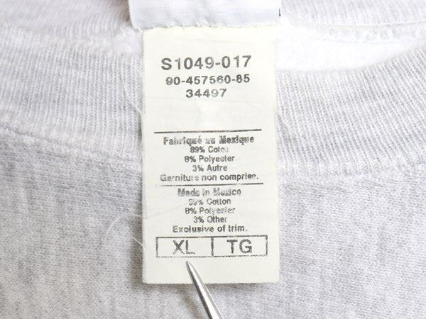 00s チャンピオン リバースウィーブ スウェット メンズ XL / オールド 目無し 裏起毛 トレーナー 無地 大きいサイズ 霜降りグレー シンプル
