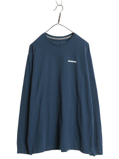 パタゴニア 両面 プリント 長袖 Tシャツ メンズ L / 20年製 アウトドア ロンT ロングスリーブ P6 バックプリント ボックスロゴ カットソー