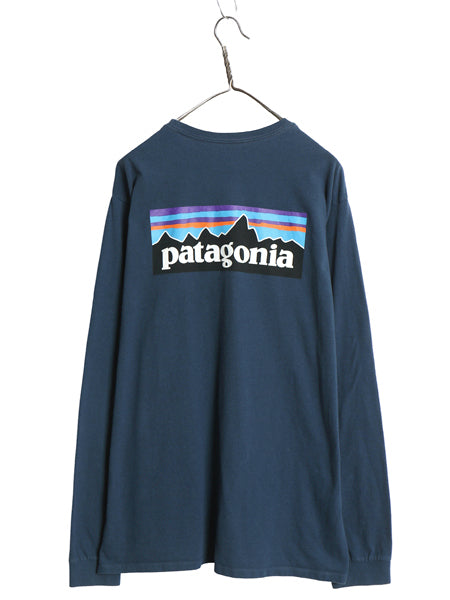 パタゴニア 両面 プリント 長袖 Tシャツ メンズ L / 20年製 アウトドア ロンT ロングスリーブ P6 バックプリント ボックスロゴ カットソー