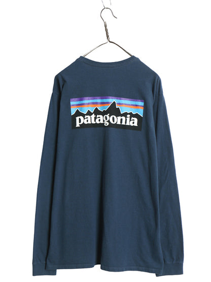 パタゴニア 両面 プリント 長袖 Tシャツ メンズ L / 20年製 アウトドア ロンT ロングスリーブ P6 バックプリント ボックスロゴ カットソー