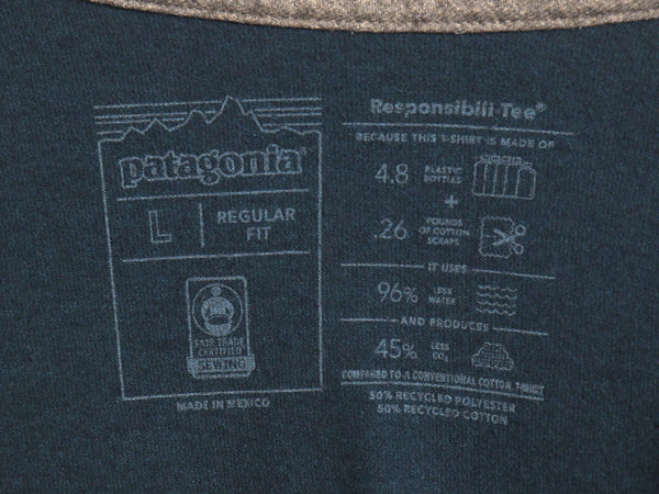 パタゴニア 両面 プリント 長袖 Tシャツ メンズ L / 20年製 アウトドア ロンT ロングスリーブ P6 バックプリント ボックスロゴ カットソー