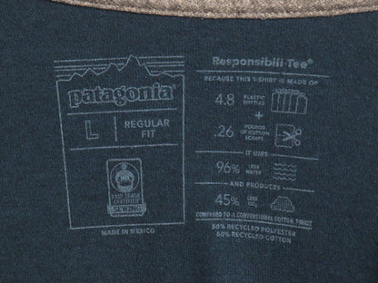 パタゴニア 両面 プリント 長袖 Tシャツ メンズ L / 20年製 アウトドア ロンT ロングスリーブ P6 バックプリント ボックスロゴ カットソー