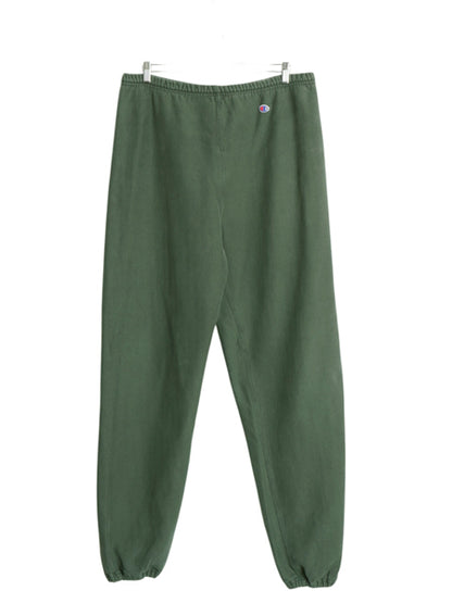 90s USA製 チャンピオン リバースウィーブ スウェット パンツ メンズ XL 古着 オールド トレーナー 裏起毛 ヘビーウェイト 大きいサイズ 緑