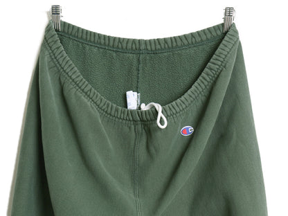 90s USA製 チャンピオン リバースウィーブ スウェット パンツ メンズ XL 古着 オールド トレーナー 裏起毛 ヘビーウェイト 大きいサイズ 緑