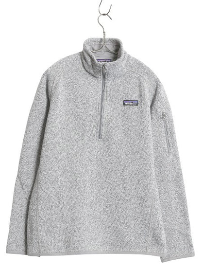 パタゴニア ベターセーター ハーフジップ レディース M 18年製 アウトドア 裏起毛 フリース セーター プルオーバー ジャケット ブルゾン 灰