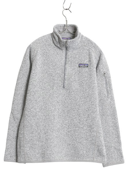 パタゴニア ベターセーター ハーフジップ レディース M 18年製 アウトドア 裏起毛 フリース セーター プルオーバー ジャケット ブルゾン 灰