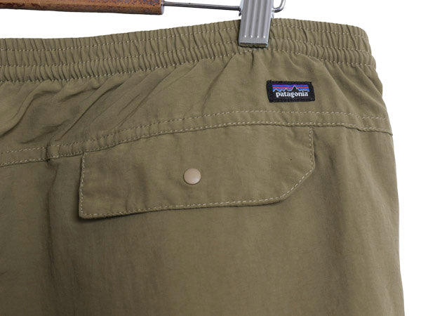 パタゴニア バギーズ パンツ メンズ XL 16年製 アウトドア ナイロン ロングパンツ イージーパンツ ボトムス シンプル 大きいサイズ カーキ