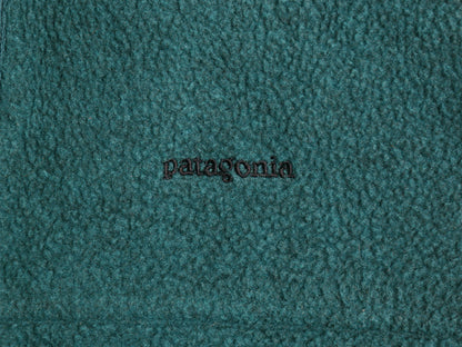 90s USA製 パタゴニア シンチラ フリース ベスト メンズ M アウトドア オールド 96年製 フルジップ ハイネック 重ね着 前開き ワンポイント