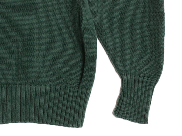 90s ポロ ラルフローレン コットン ニット セーター キッズ XL メンズ S 程 古着 オールド 長袖ニット ワンポイント クルーネック シンプル