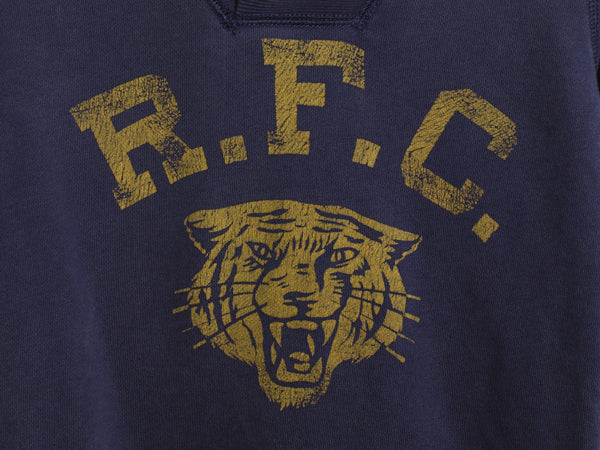 ラグビー ラルフローレン ショールカラー 2段 プリント スウェット レディース XS トレーナー 裏起毛 なし ヴィンテージ モデル タイガー 