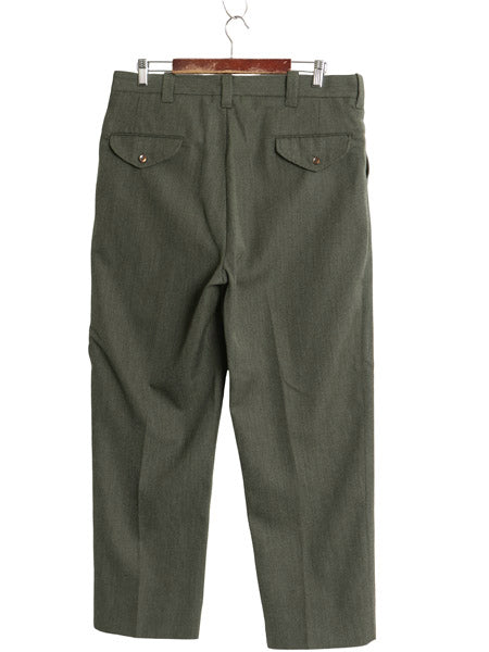 デッドストック 70s 筆記体タグ エルエルビーン ウィップコード スラックス パンツ 実寸 34 28.5 ヴィンテージ ウール レザー ストレート