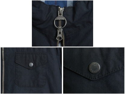 バブアー シティ ワックス ジャケット メンズ S ハイネック フルジップ ブルゾン ジャンパー オイルド ノンオイルド ショート丈 3ワラント