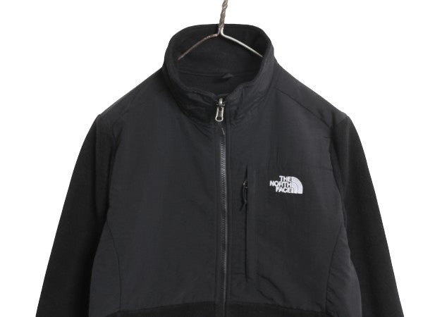 ノースフェイス デナリ ジャケット レディース M / 古着 アウトドア フリース ナイロン フルジップ ハイネック ブルゾン アウター ブラック