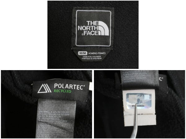 ノースフェイス デナリ ジャケット レディース M / 古着 アウトドア フリース ナイロン フルジップ ハイネック ブルゾン アウター ブラック