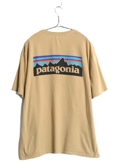 パタゴニア 両面 プリント 半袖 Tシャツ メンズ L 古着 20年製 アウトドア P6 バックプリント ボックスロゴ カットソー シンプル トップス