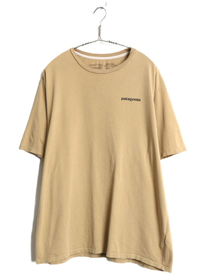 パタゴニア 両面 プリント 半袖 Tシャツ メンズ L 古着 20年製 アウトドア P6 バックプリント ボックスロゴ カットソー シンプル トップス