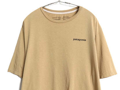 パタゴニア 両面 プリント 半袖 Tシャツ メンズ L 古着 20年製 アウトドア P6 バックプリント ボックスロゴ カットソー シンプル トップス