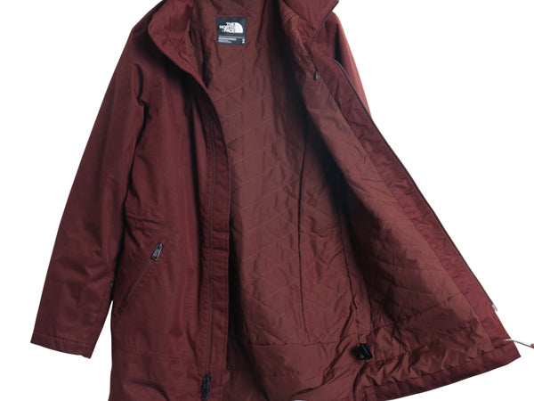 US企画 ノースフェイス Dryvent 中綿 ナイロン マウンテンパーカー ジャケット レディース M / 古着 アウトドア ハーフ コート ジャンパー 