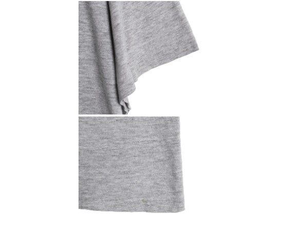 90s USA製 ナイキ スウッシュ ロゴ プリント Tシャツ メンズ L オールド 初期 銀タグ 当時物 カットソー シングルステッチ クルーネック 灰