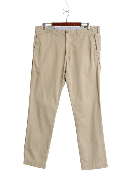 ポロ ラルフローレン チノ パンツ メンズ 36 32 / STRETCH SLIM FIT スラックス ノータック ストレート チノパン アーミー タイプ ボトムス