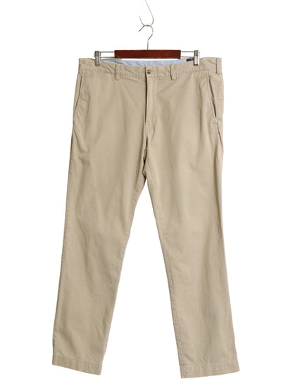 ポロ ラルフローレン チノ パンツ メンズ 36 32 / STRETCH SLIM FIT スラックス ノータック ストレート チノパン アーミー タイプ ボトムス