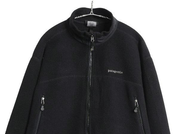 00s パタゴニア R3 ラディアント フリース ジャケット メンズ L 古着 オールド 03年製 アウトドア フルジップ レギュレーター ブルゾン 黒