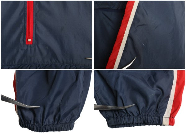 80s ナイキ ハーフジップ ナイロン ジャケット メンズ レディース M / ヴィンテージ 紺タグ プルオーバー ブルゾン スウッシュ パッカブル