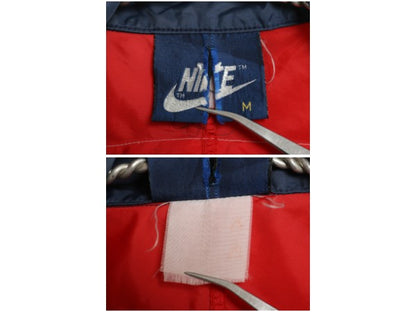 80s ナイキ ハーフジップ ナイロン ジャケット メンズ レディース M / ヴィンテージ 紺タグ プルオーバー ブルゾン スウッシュ パッカブル