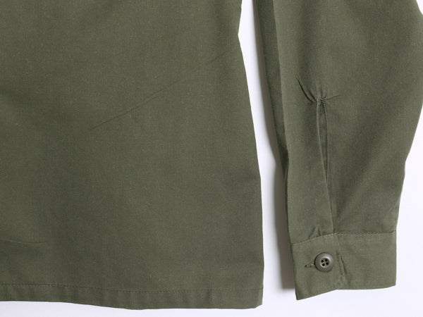 デッドストック 80s 米軍実物 US ARMY ユーティリティ シャツ L / 82年製 ヴィンテージ ミリタリー 軍物 OG507 長袖シャツ オリーブ カーキ
