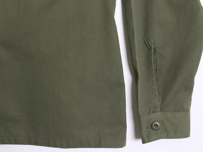 デッドストック 80s 米軍実物 US ARMY ユーティリティ シャツ L / 82年製 ヴィンテージ ミリタリー 軍物 OG507 長袖シャツ オリーブ カーキ