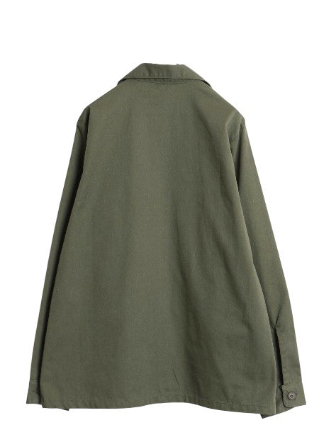デッドストック 80s 米軍実物 US ARMY ユーティリティ シャツ L / 82年製 ヴィンテージ ミリタリー 軍物 OG507 長袖シャツ オリーブ カーキ
