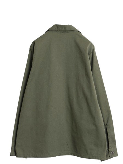 デッドストック 80s 米軍実物 US ARMY ユーティリティ シャツ L / 82年製 ヴィンテージ ミリタリー 軍物 OG507 長袖シャツ オリーブ カーキ