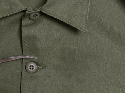 デッドストック 80s 米軍実物 US ARMY ユーティリティ シャツ L / 82年製 ヴィンテージ ミリタリー 軍物 OG507 長袖シャツ オリーブ カーキ