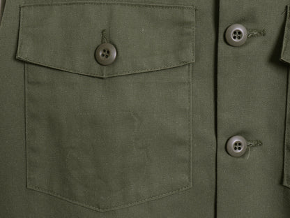 デッドストック 80s 米軍実物 US ARMY ユーティリティ シャツ L / 82年製 ヴィンテージ ミリタリー 軍物 OG507 長袖シャツ オリーブ カーキ