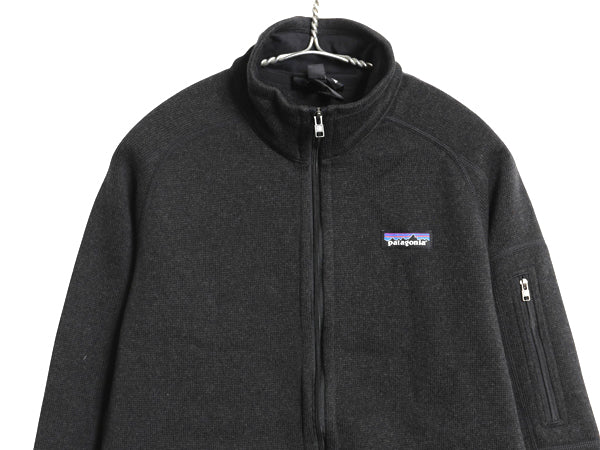 パタゴニア ベターセーター ジャケット レディース M / 17年製 アウトドア 裏起毛 フリース セーター フルジップ ブルゾン ハイネック 黒