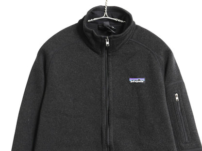 パタゴニア ベターセーター ジャケット レディース M / 17年製 アウトドア 裏起毛 フリース セーター フルジップ ブルゾン ハイネック 黒