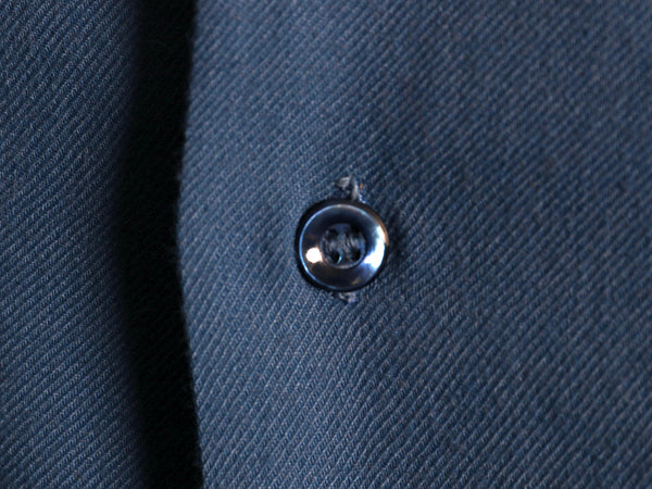 デッドストック 40s ★ BVD レーヨン シャツ 15 16 メンズ L 程/ 新品 USA製 ヴィンテージ 長袖シャツ ボックス フラップポケット 無地 青