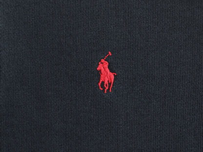 00s ポロ ラルフローレン フルジップ スウェット フード パーカー メンズ XL オールド トレーナー 裏起毛 ヘビーウェイト 大きいサイズ 黒