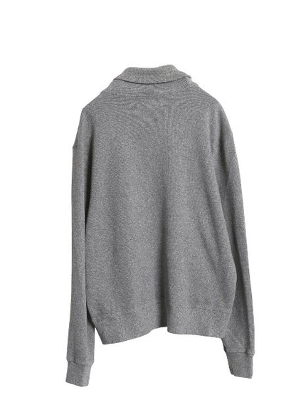 00s ポロ ラルフローレン ショールカラー コットン ニット スウェット メンズ L / オールド セーター トレーナー ワンポイント リブ編み 灰