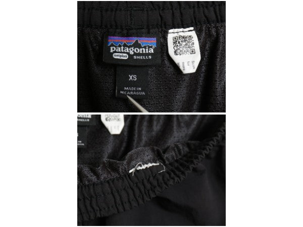 パタゴニア バギーズ ショーツ レディース XS アウトドア ナイロン スイム サーフ ショートパンツ 短パン 水陸両用 海パン インナー付き 黒