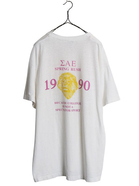 90s USA製 ★ maxell パロディ イラスト プリント Tシャツ メンズ XL 古着 オールド 当時物 企業 シングルステッチ グラフィック ホワイト