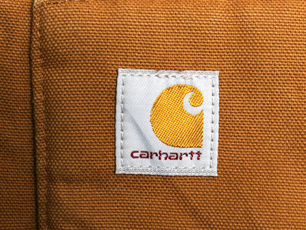 US企画 カーハート 中綿 ダック ベスト メンズ XL / ナイロン キルティング ライナー フルジップ 重ね着 前開き ワーク 大きいサイズ 茶 